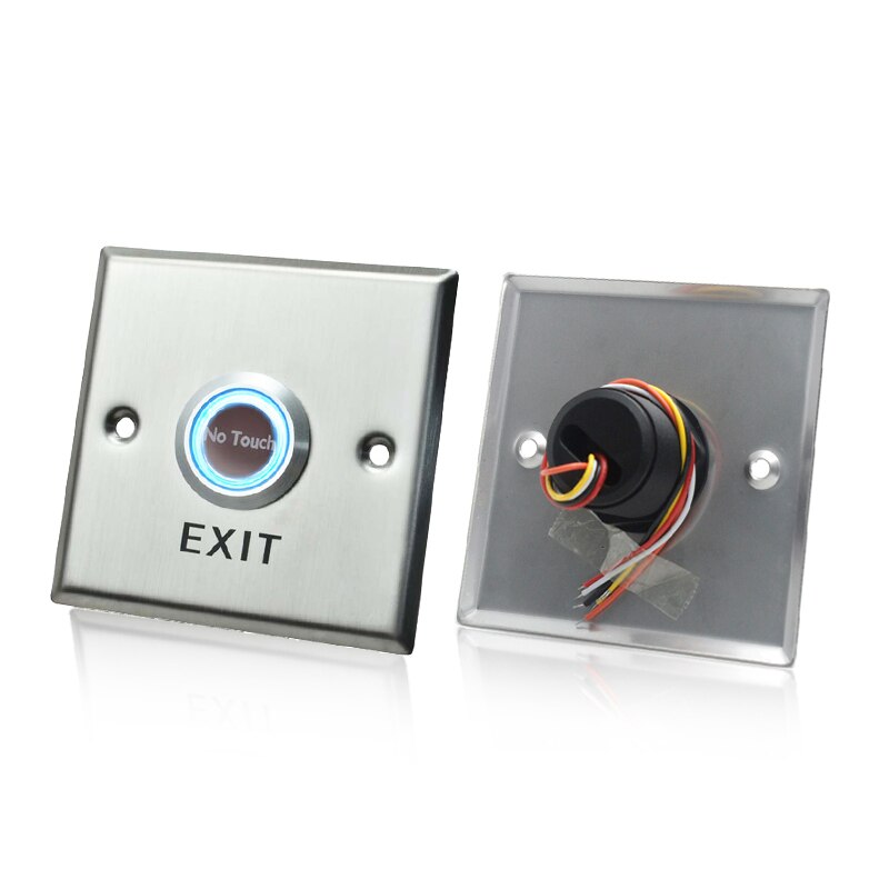 Infrared sensor switch Automatic reset door button Stainless steel panel door open button