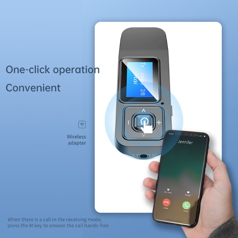 5 in 1 LCD Display Screen Bluetooth Wireless Adapter