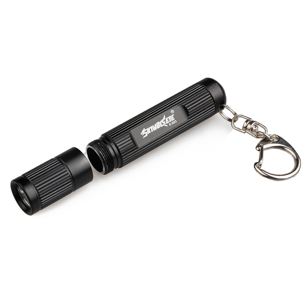 2000LM LED Pocket Flashlight 3 Modes Keychain Keyring Torch Penlight Portable