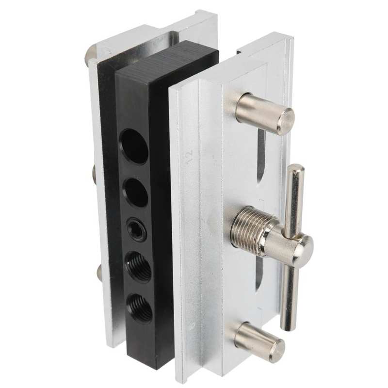 Woodworking Straight Hole Drilling Punch Positioner Guide Locator Hand Tool Centering Doweling Jig