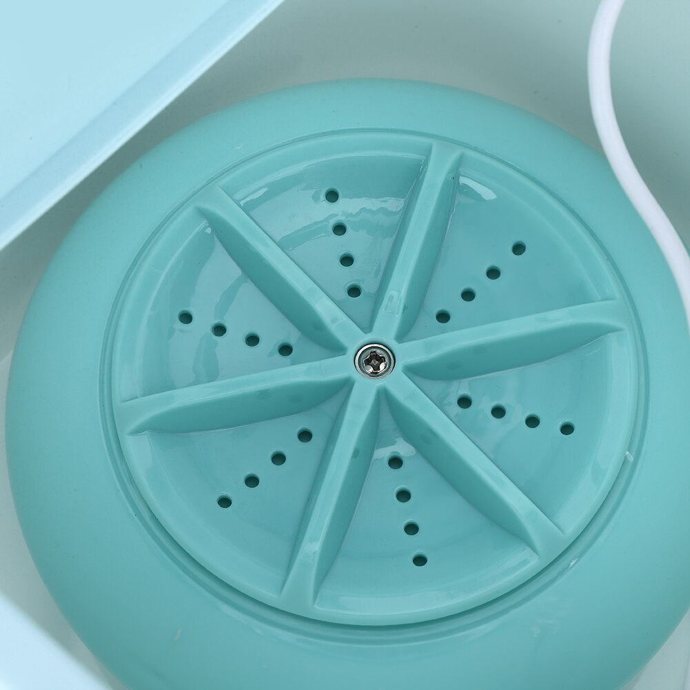 Washing Machine 3.8L Tabletop Washing Machine USB Powered Portable Underwear Laundry Washer for Home Travel Blue Household