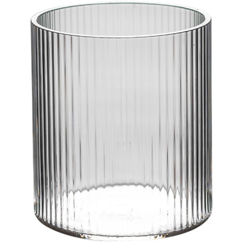 Japanese style simple wind heat resistant glass water cup tea cup wine cup cold drink glass flower tea green tea cup