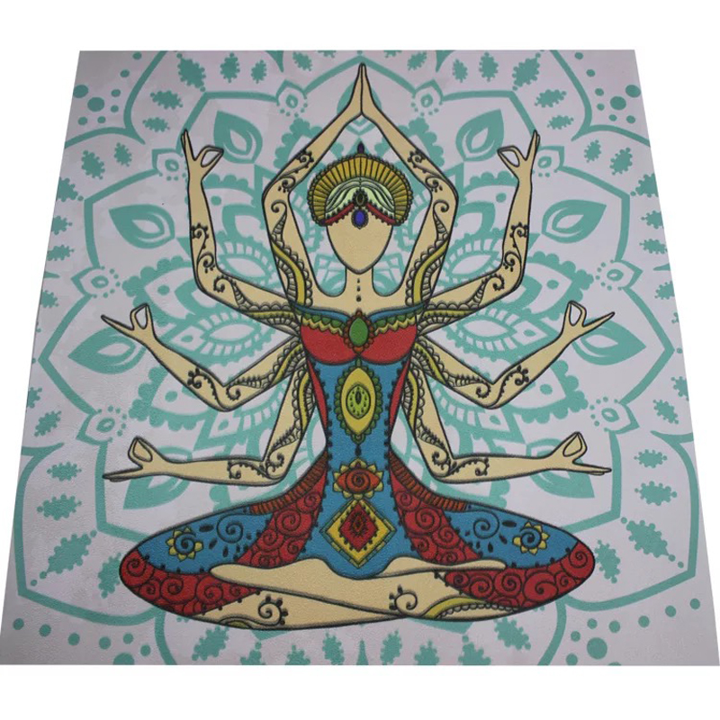 Stil 183cm*61cm*5mm: naturkautschuk, schweißabsorbierend, umweltfreundlich, komfortables wildledergewebe, rutschfest, lose übungs- und yogamatte