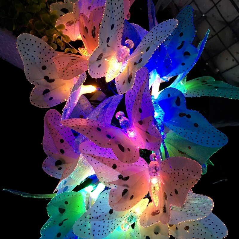 LED Solar Lights Outdoor Garden Decor Butterfly Solar Lamp Waterproof Landscape Lighting for Pathway Patio Yard Lawn Decoration