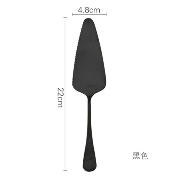 Rvs Cake Pizza Kaas Schop Boter Dessert Mes Taart Spatel Tool Bakken Gebak Spatels Keuken Bestek Bakvormen: black