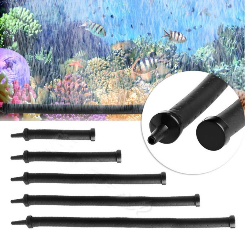 20/30/45/60/75cm Black Fish Tank Bubble Tube Oxygen Pump Diffuser Soft Tube Pet Supplies