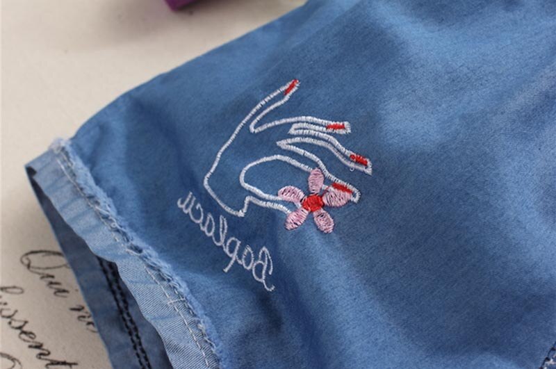 DIIMUU Kids Summer Girls Shorts Casual Elastic Waist Solid Loose Trousers Butterfly Print Cute Sports Bottom Pant