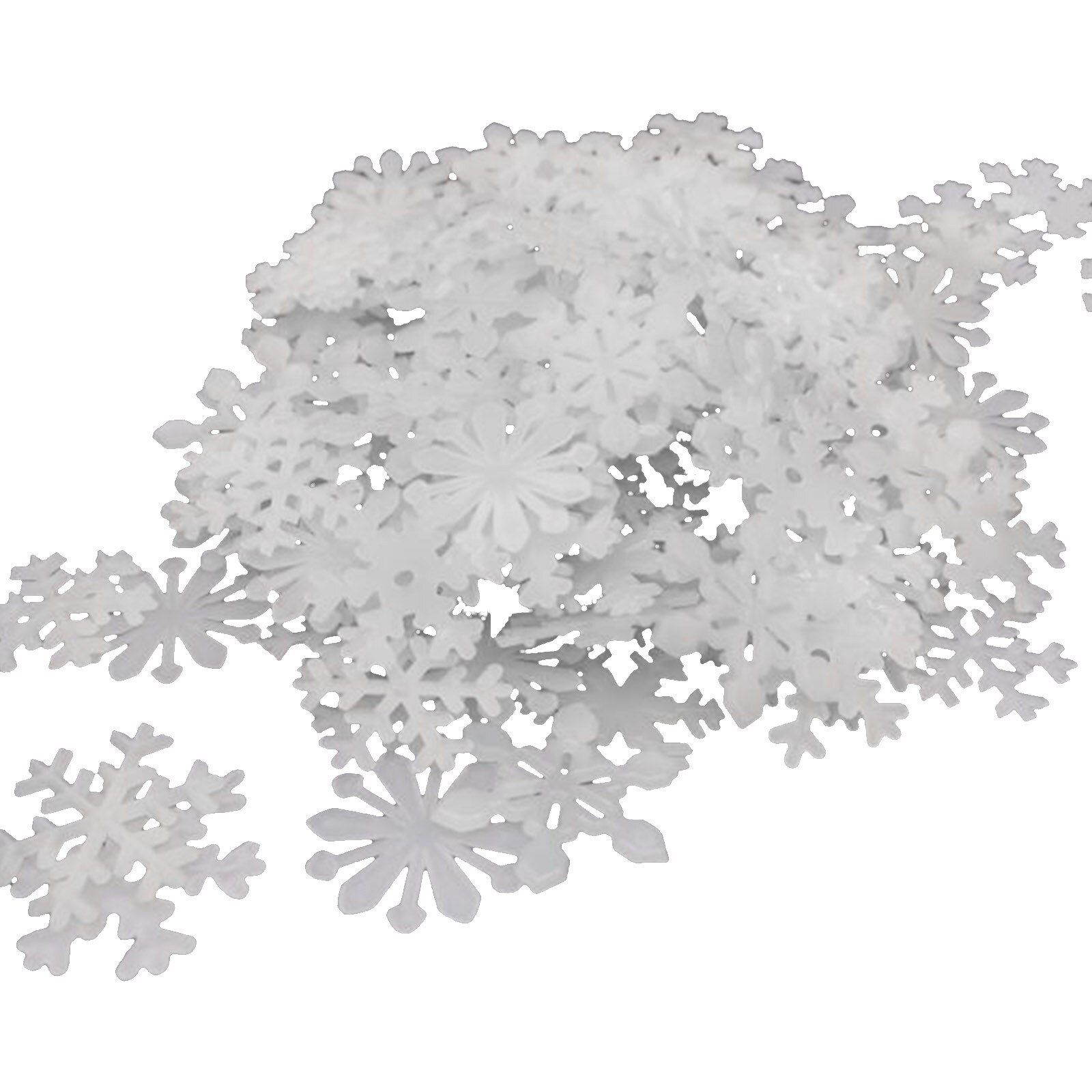 Window Decorations Kids Bedroom Fluorescent Glow In The Dark Snowflake Luminous Star Wall Stickers Christmas #50: White 