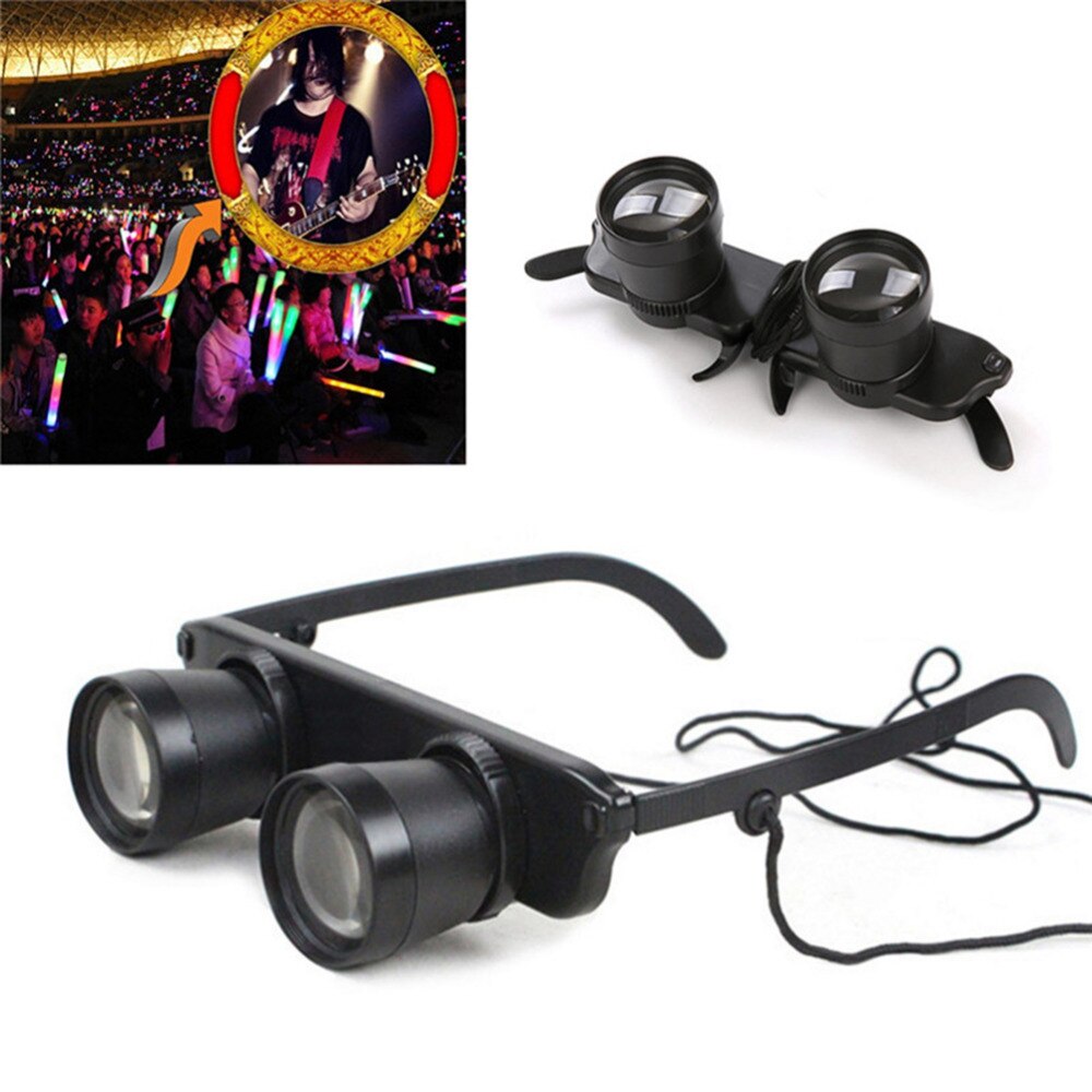 High Clarity 3x28 Magnifier Glasses Style Outdoor Fishing Optics Binoculars Telescope
