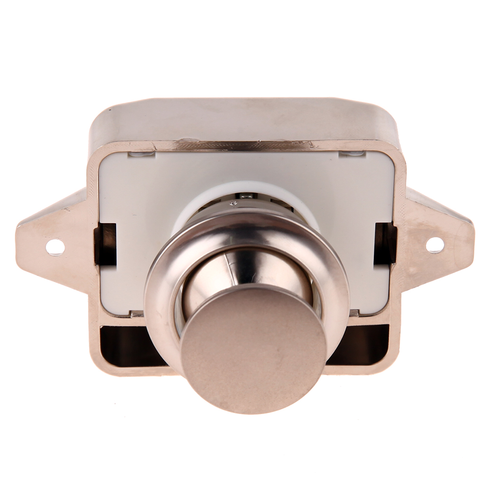 1Pc Mini Drukknop Vergrendeling Vergrendelen Kast Deurknop Camper Caravan Camper Rv Kast Lade Push Latch Lock Home Hardware: Goud