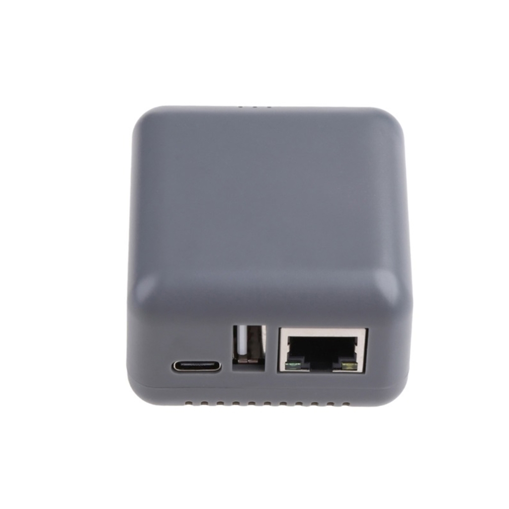 1pc np330 nettverks-usb 2.0 utskriftsservere usb 2.0 mini-skriverservere 100 mbps  rj45 lan-tilkobling for android-telefoner datamaskin: Hvit