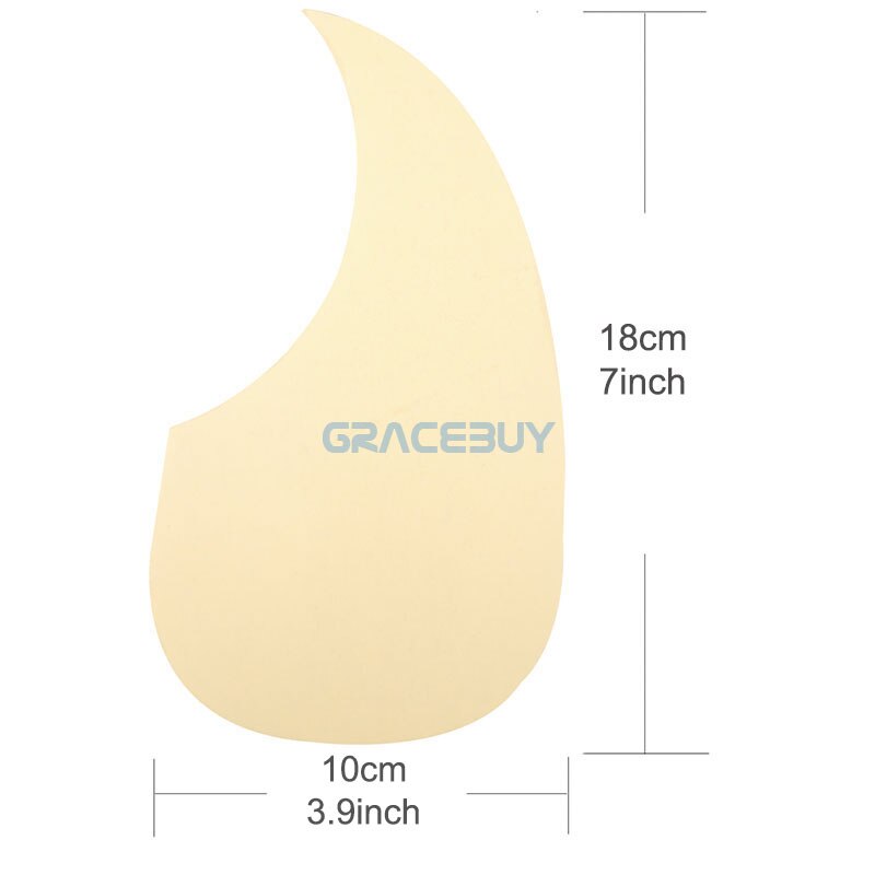 Transparent Acoustic Guitar Pickguard Droplets Or Bird Self-adhesive 41' Pick Guard PVC Protects Your Classical Guitar Surface: white