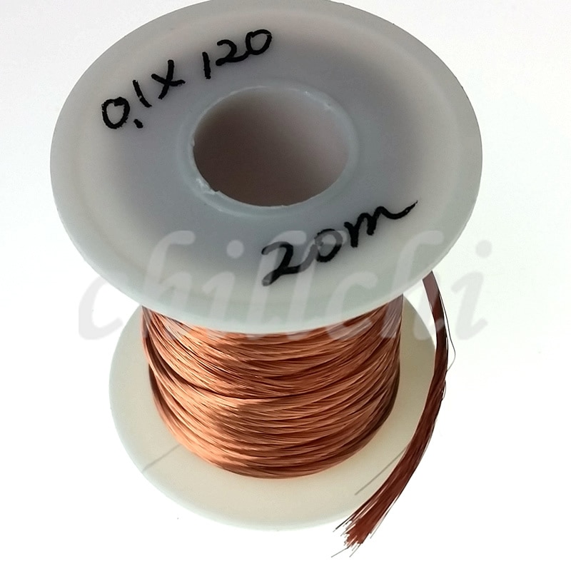 Hilos de luz de haz trenzado de cobre, cable de cobre redondo trenzado, 0,1x120 acciones, se vende por metro