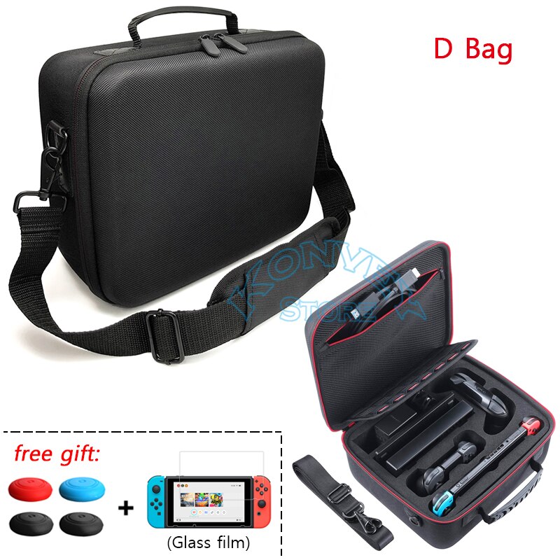 Funda protectora de EVA para Nintendo Switch NS, bolsa de transporte de gran capacidad, accesorios: D Bag