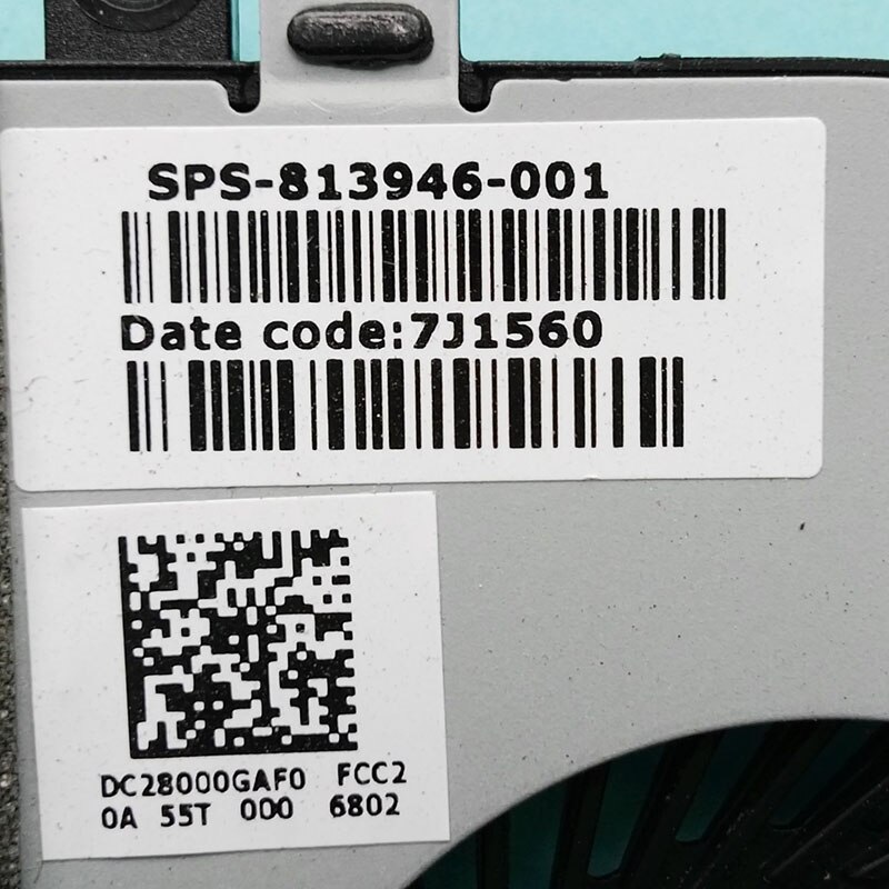 Originele Cpu Ventilator Voor Hp 15-A 15-AC121DX Laptop Cpu Koelventilator Koeler 813946-001 Fgkb DC28000GAF0