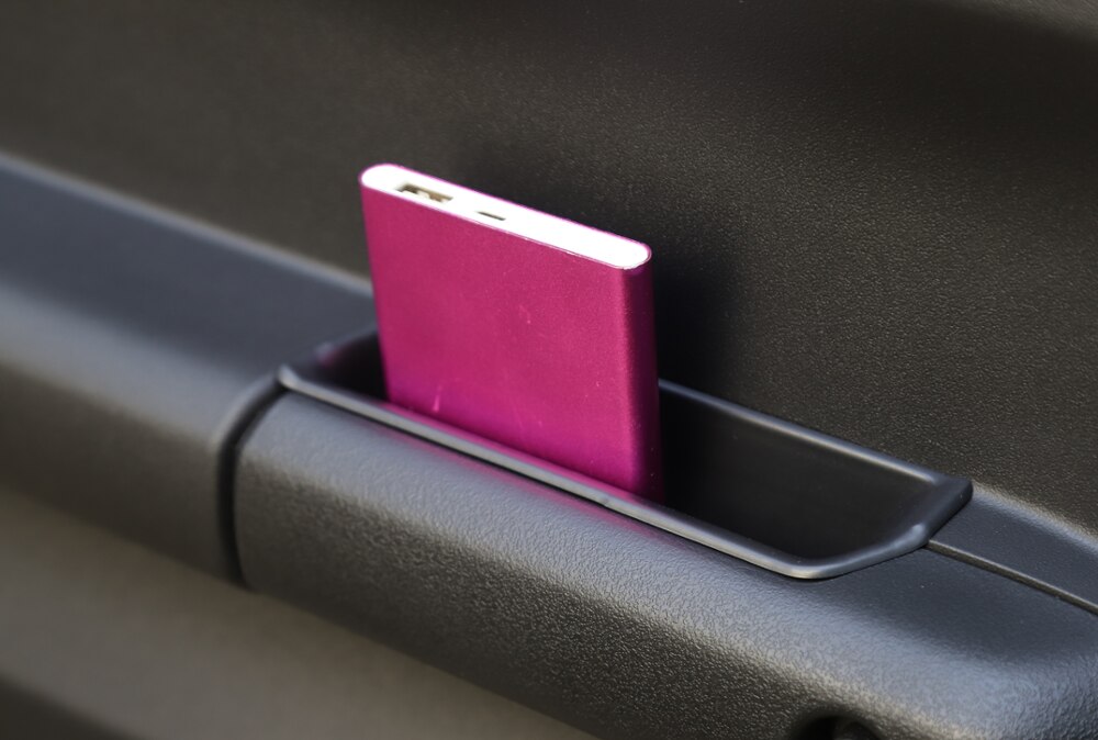 Jimny ABS car Front Interior Door Side Storage Box, Grab Tray Passenger Storage Tray Organizer Grab Handle Box for Jim