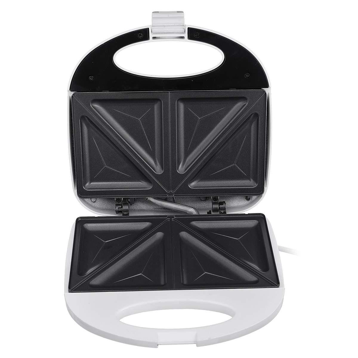 Electric Waffle Machine Maker Multifunctional Electric Sandwich Iron Home Muffin Cake Donut Bubble Waffle Maker Breakfast Baker: triangle pan EU plug