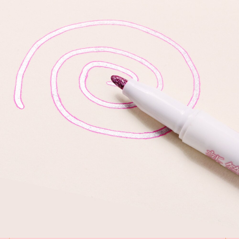 Bolígrafo de contorno de doble línea, rotuladores artísticos de colores, , escritura de tarjetas, dibujo, para colorear papel de pintura, carteles, 8 Uds.