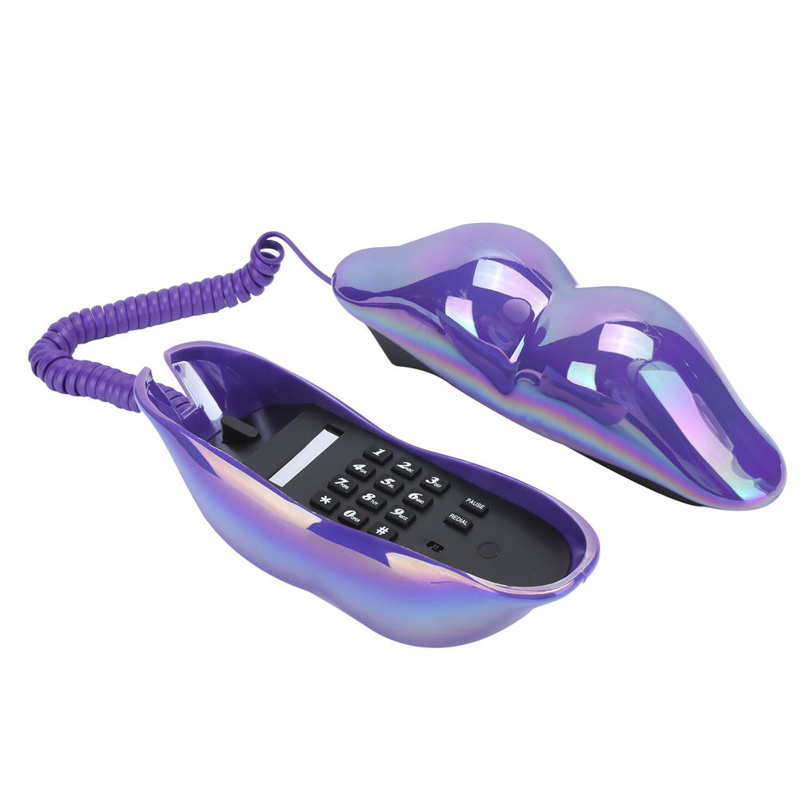 Galwanizacja modne zabawne wargi telefon WX-3016 numer przechowywania nas/UK okablowanie telefon domowy