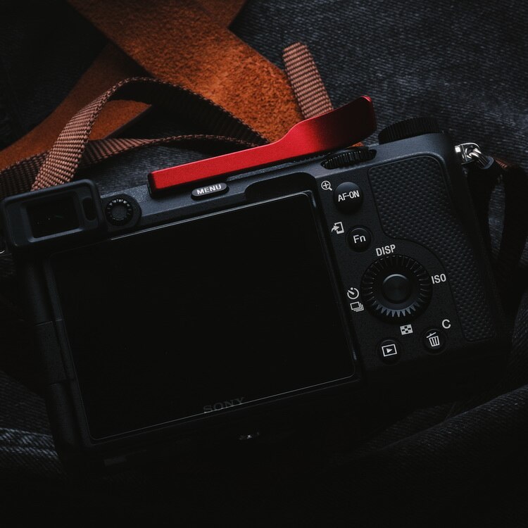 Aluminium Daumen Rest Finger Daumen Griff Heißer Schuh Abdeckung Für Sony A7C Kamera Zubehör