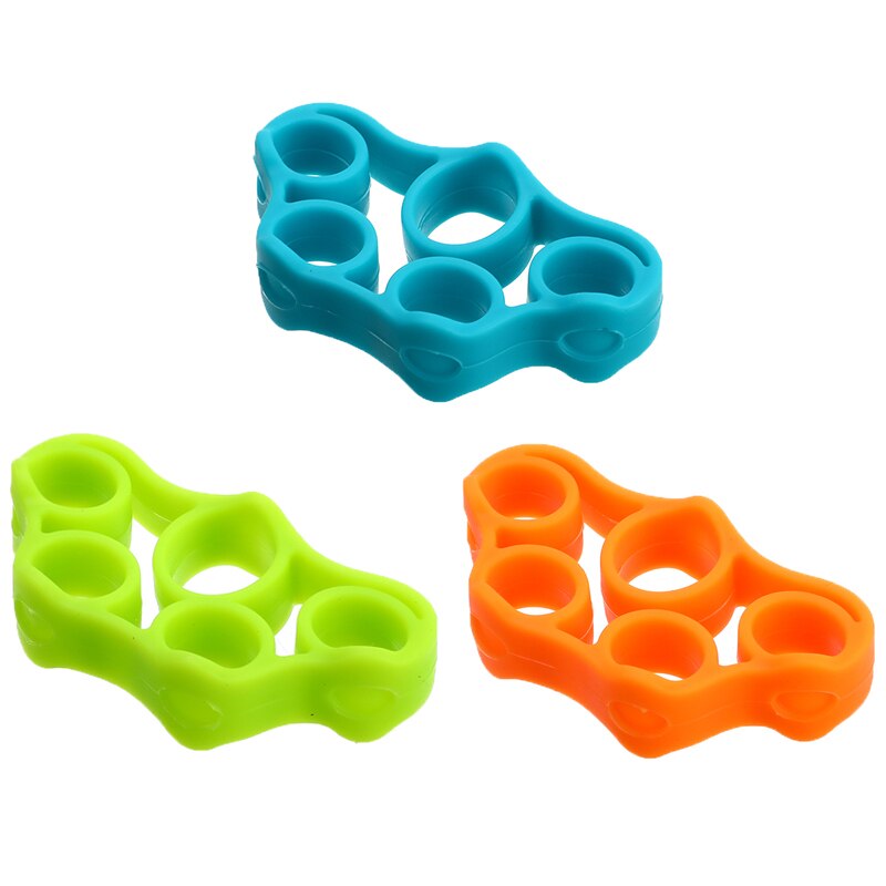 3 níveis dedo aperto da mão silicone anel gripper strengener aperto de mão exercitador treinador faixa de resistência para interior ao ar livre: Amarelo