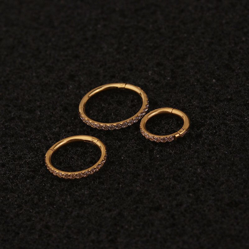 16g anneaux de septum en acier inoxydable véritable piercing septo nez oreille cartilage tragus hélix piercing clicker anneaux bijoux de corps