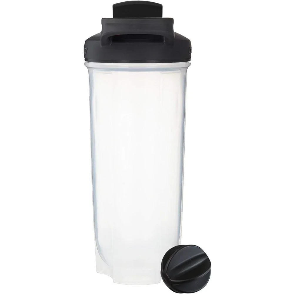 Bouteilles Shaker de 28 oz pour shakes protéinés, tasses Shaker avec fouet mélangeur à bille, bouteille Shaker avec poignée, voyage à emporter