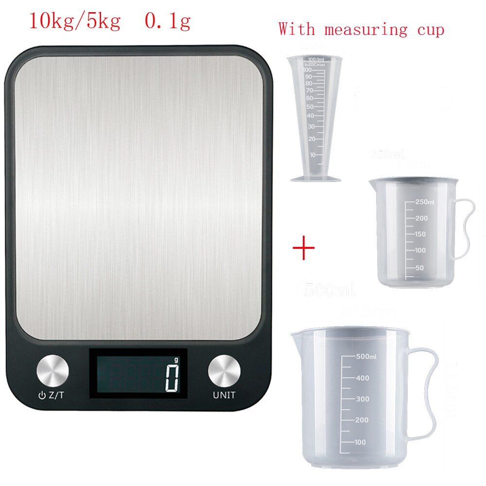 0.1g Precision Electron Kitchen Scales Stainless Steel Weighing For Food Diet Postal Balance Measuring LCD Precision Electronic
