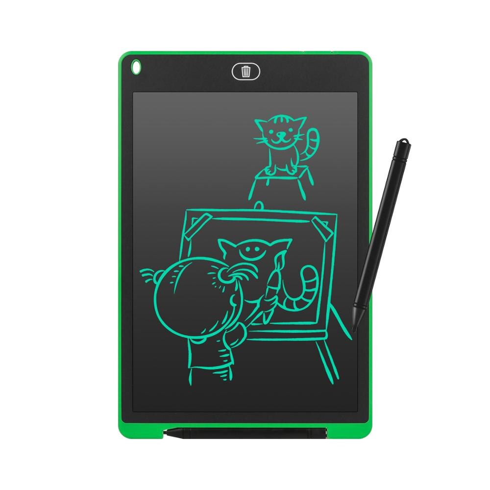 Lcd Tablet Elektronica Tekening Tablet Smart Lcd Schrijven Tablet Uitwisbare Tekentafel 12 Inch Licht Pad Handschrift: Green