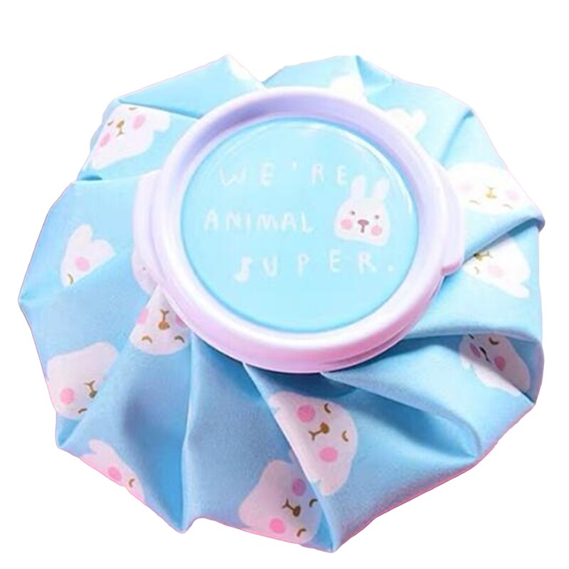 Bolsa para botella de agua de doble uso, bolsa de hielo de verano, reutilizable, con dibujos animados, para aliviar el dolor de las piernas, calentador de manos, artículos para el hogar: Blue dog