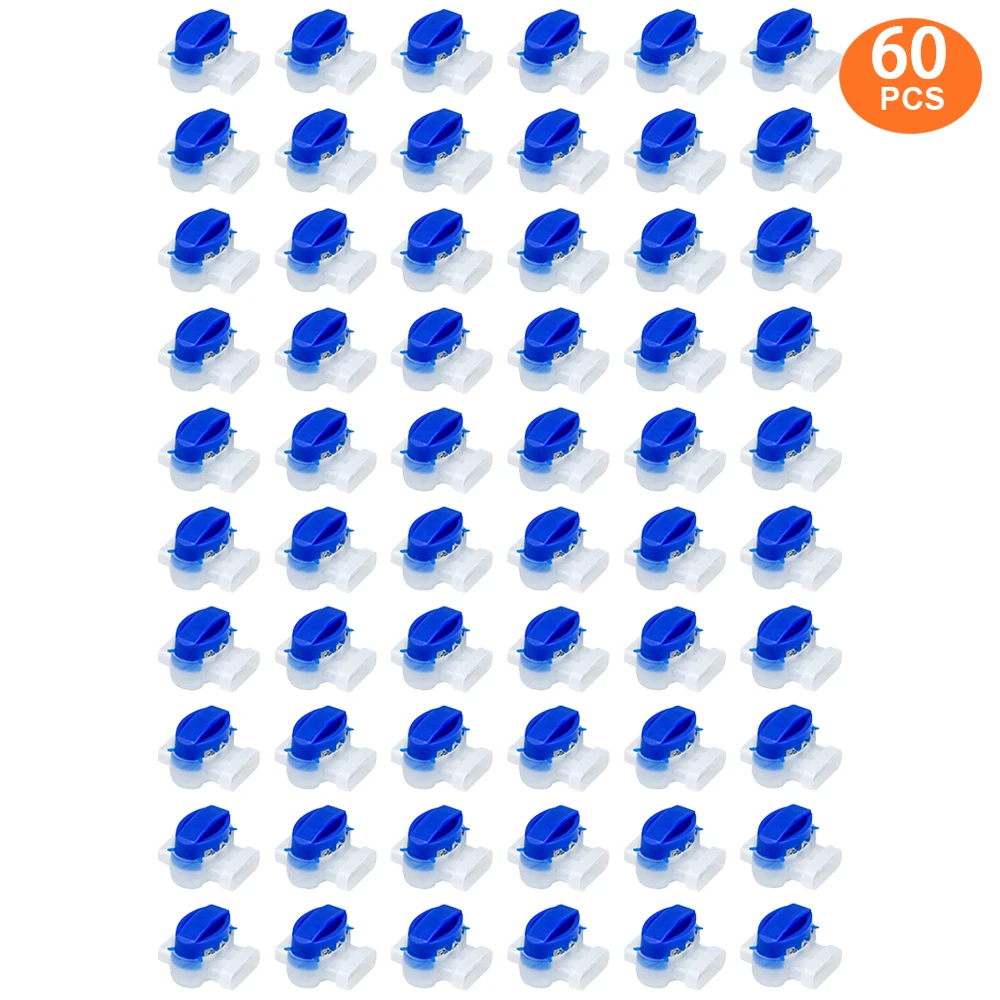 100-10pcs Cable Connector for Robotic Lawnmower Terminal 3 pin Electrical IDC 314 Wire Connectors Robotic Lawn Mower Connectors: black