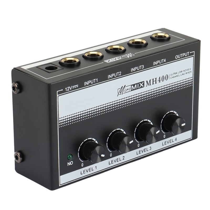 4 Channel Sound Mixer Low-Noise Audio Sound Mixer Amplifier For Keyboards,Musical Instruments (EU Plug)