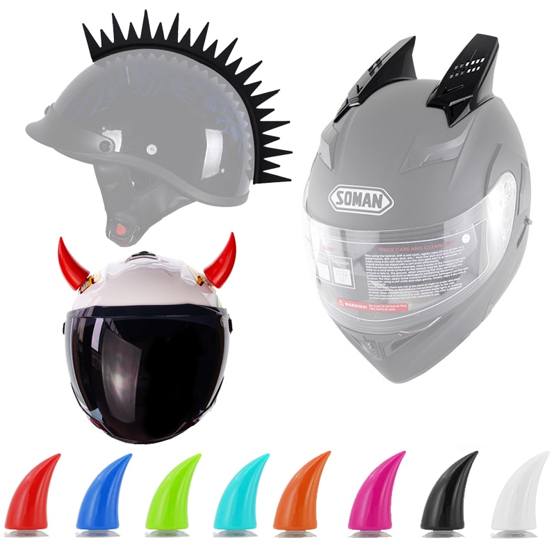 Motorrad Helm Hörner Motorrad Helm Teufel Horn Moto-Cross Volle Gesicht aus Straße Helm Dekoration Helm zubehör