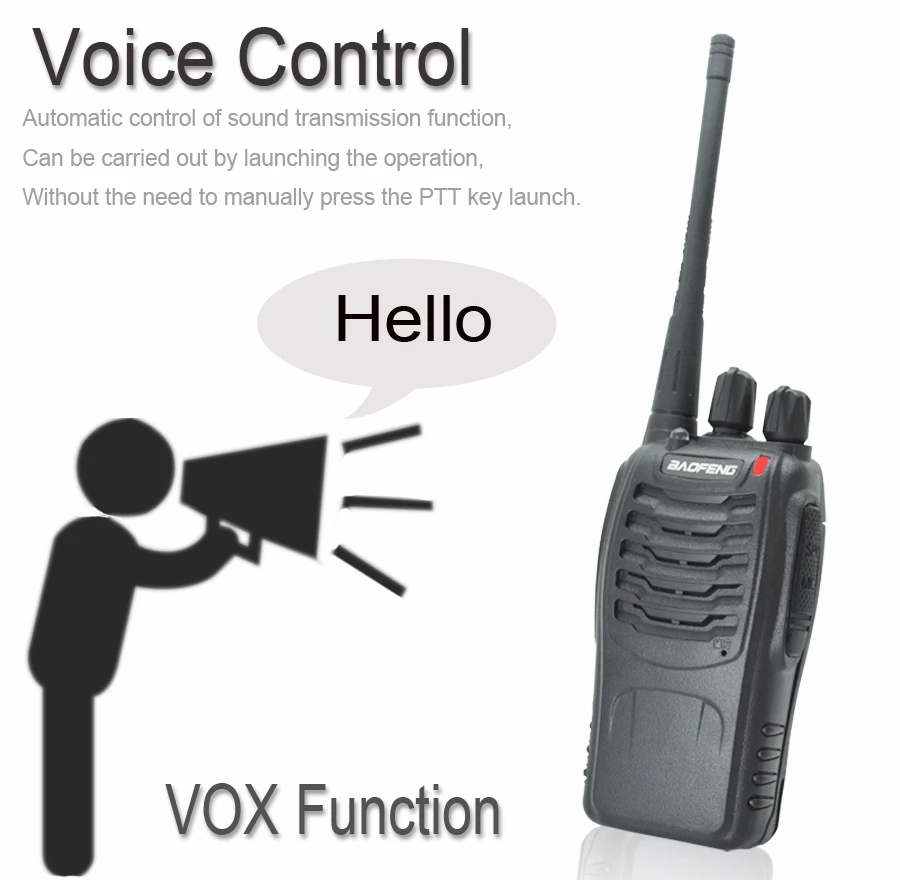 4PCS Originale Baofeng BF888S Walkie Talkie 5W BF-888S 5KM UHF 400-470MHZ Ricetrasmettitore Portatile Radio Bidirezionale BF 888S Citofono