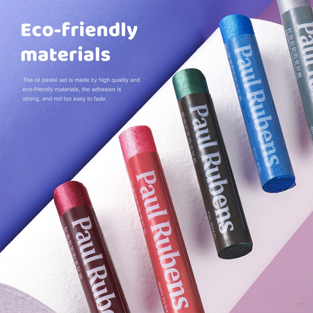 Paul Rubens 24 Glanzende Kleuren Olie Pastel Set Graffiti Zachte Pastel Tekening Pen Voor Kunstenaar School Briefpapier Leveringen Krijt