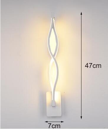 Moderne led væglampe lampada soveværelse ved siden af væglampe hjem indendørs dekoration belysning korridor aluminium væglampe  ac90-260v: En hvid krop / Kølig hvid (5500-7000k)