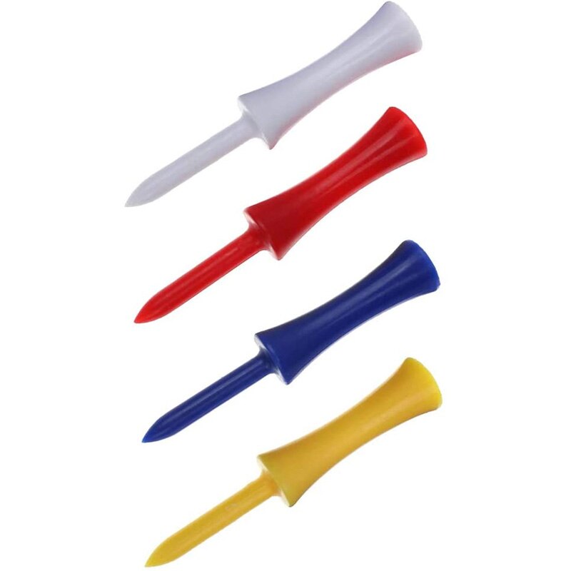 Crestgolf 70mm kestävä muovinen askel alas golf -t -paidat värikäs linna -t -paidat, rajoitetut golf -paidat, korkeuden säätö -muoviset t -paidat 50/ kpl