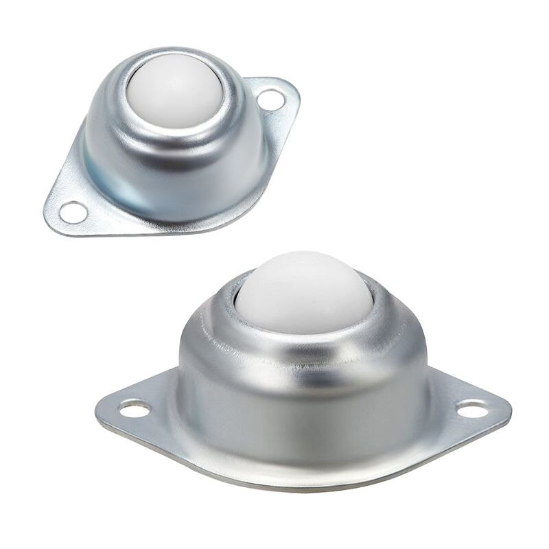4PCS Universal Nylon Roller Ball Transfer Bearing Caster Round Bull Wheel