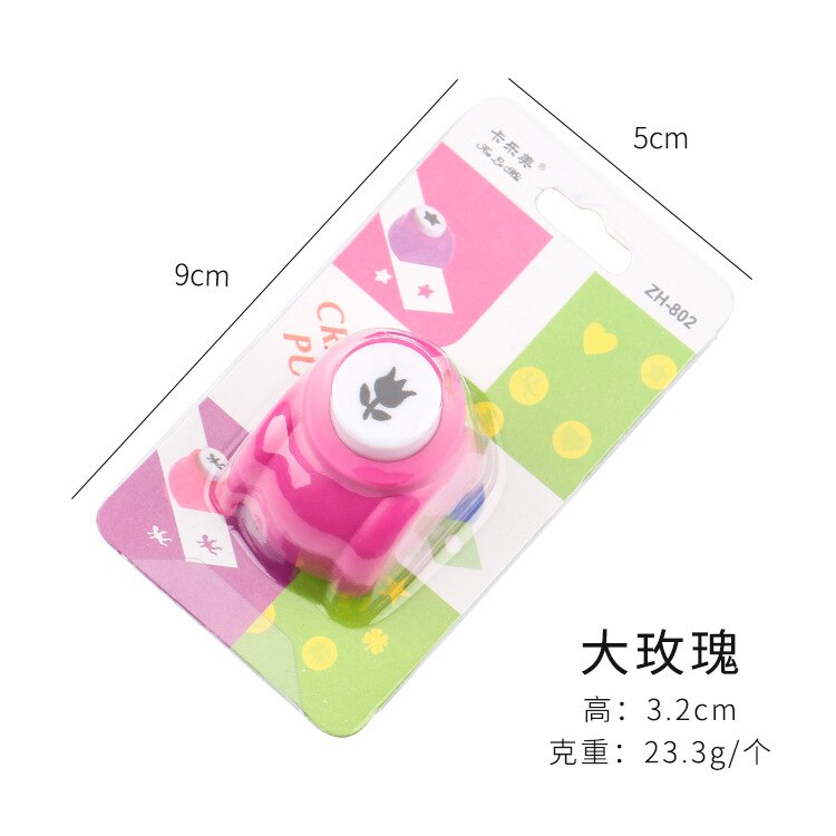 Mini Scrapbook Punches Handmade Cutter Card Craft Calico Printing DIY Flower Paper Craft Punch Hole Puncher Shape: Orange