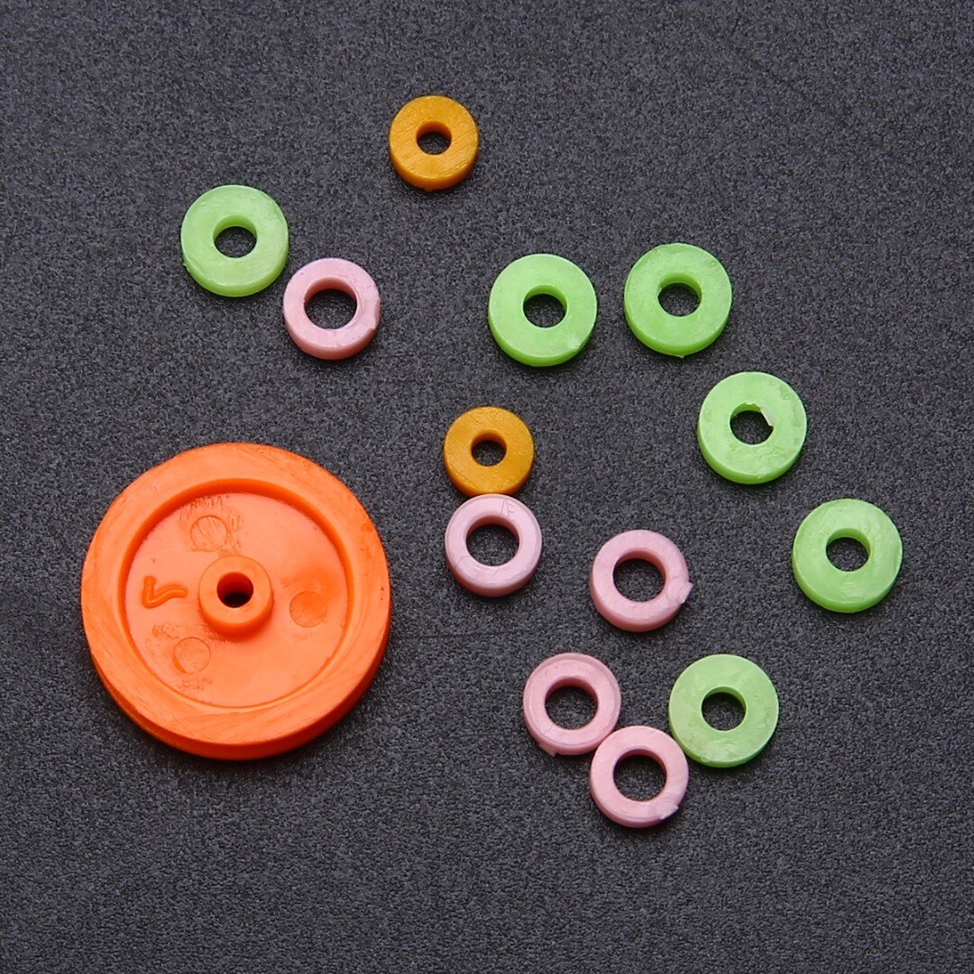 75pcs Plastic Kroon Enkele Dubbele Worm Grear Met Riemschijf DIY Tool Set Mayitr Voor Robot
