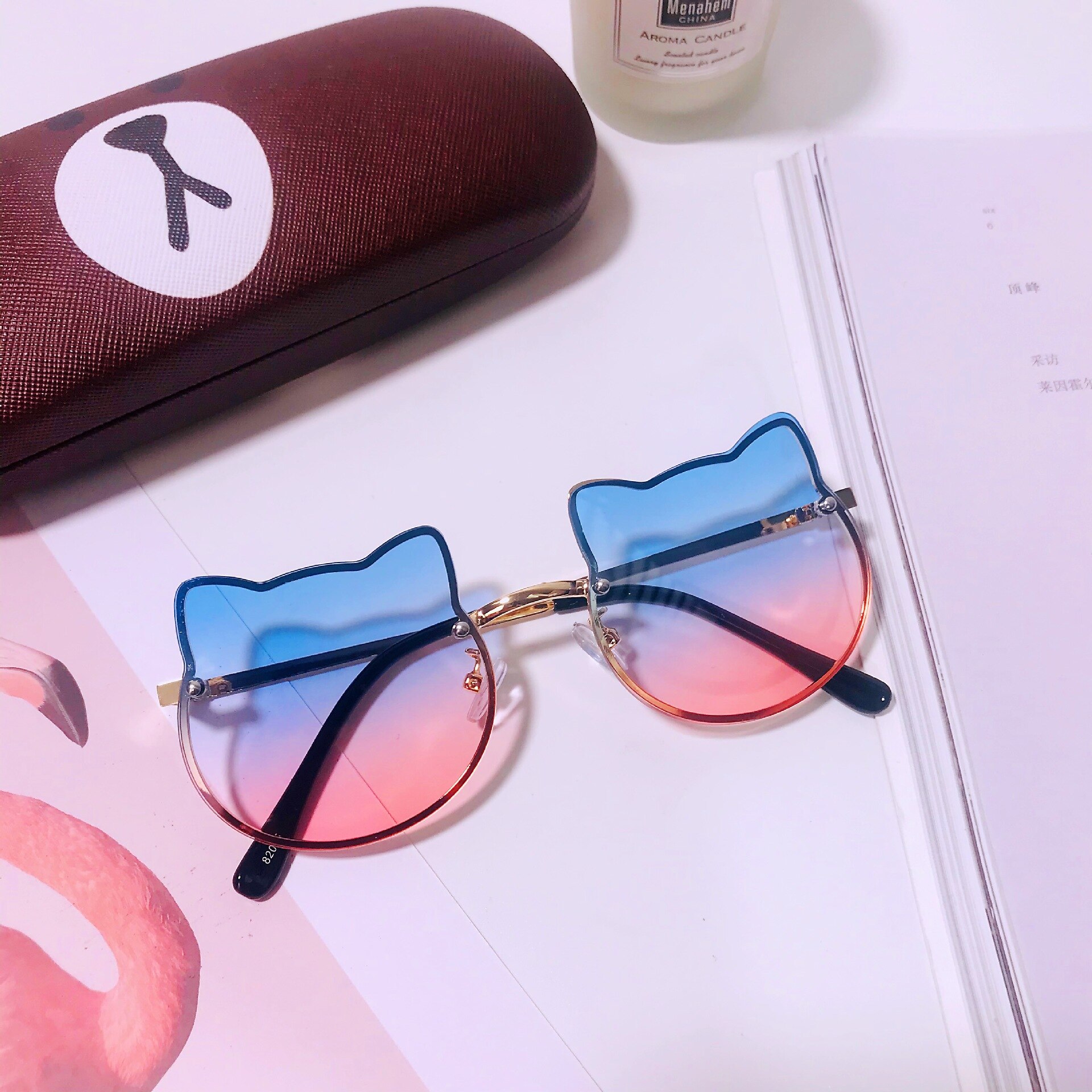 Kt stelløse børn baby solbriller børne solbriller kt børn solbriller pige solbriller: Hvid