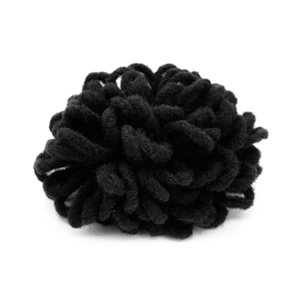 Afro Dreadlocks Puff Ponytail Drawstring Synthetic Chignon Buns Nu Faux Locs Ponytail Short Clip In Hair Extentions For Women: 1