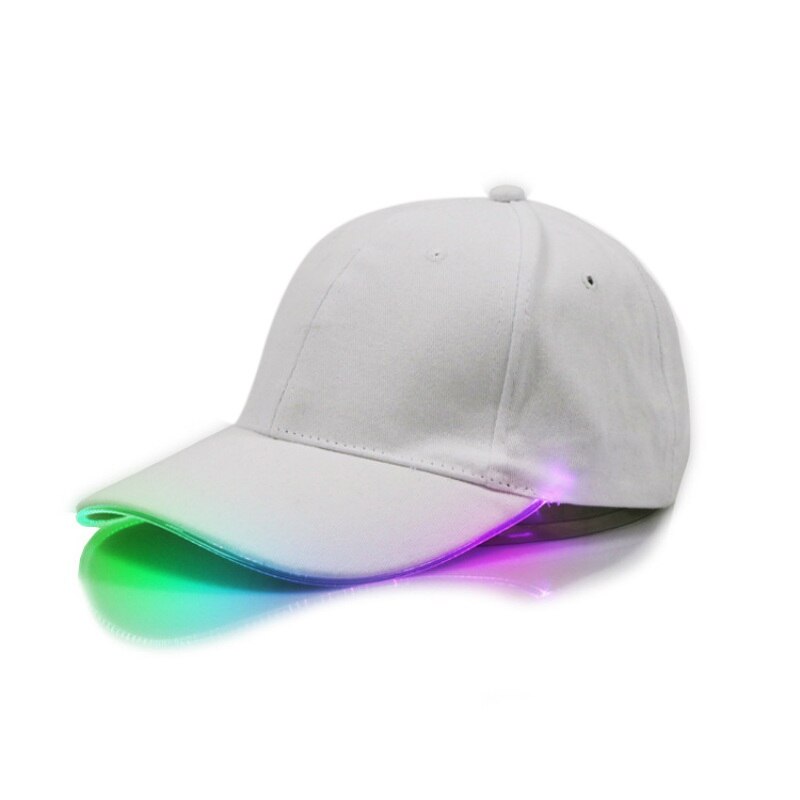 LED Light Up Baseball Caps Glowing Adjustable Hats for Women Mens Fitted Hats Glow In The Dark: W8