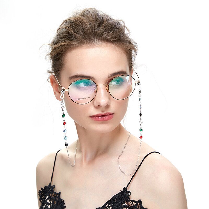 Brillen Touw Riem Kleurrijke Kristal Kralen Zonnebril Kettingen Vrouwen Buiten Sport Bril Accessoires