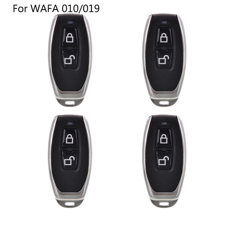 WAFU, 433 MHz, controlador remoto de la cerradura de la puerta de Control remoto clave para WF-010 WF-019 WF-011A Invisible cerradura de la puerta: 4pcs For 010 019