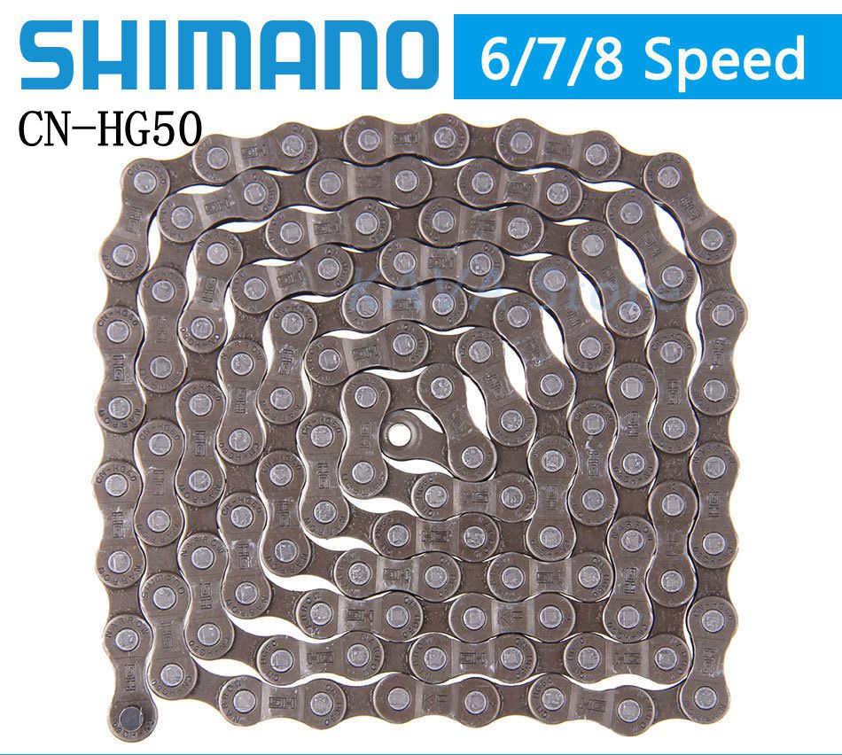 Shimano CN-HG50 6/7/8-Speed Mtb/Racefiets Ketting 6 Speed 7 Speed 8 Speed Mountainbike 112L Pk Kmc Ketting