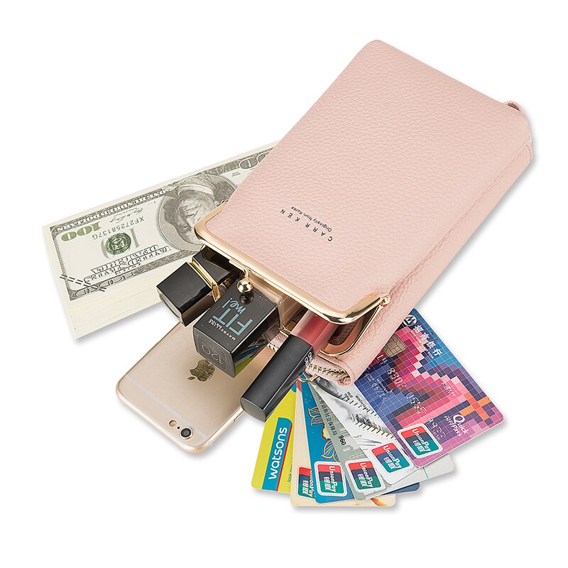 Crossbody Cell Phone Shoulder Bag PU Leather Cellphone Bag Daily Use Card Holder Mini Summer Shoulder Bag For Women Wallet