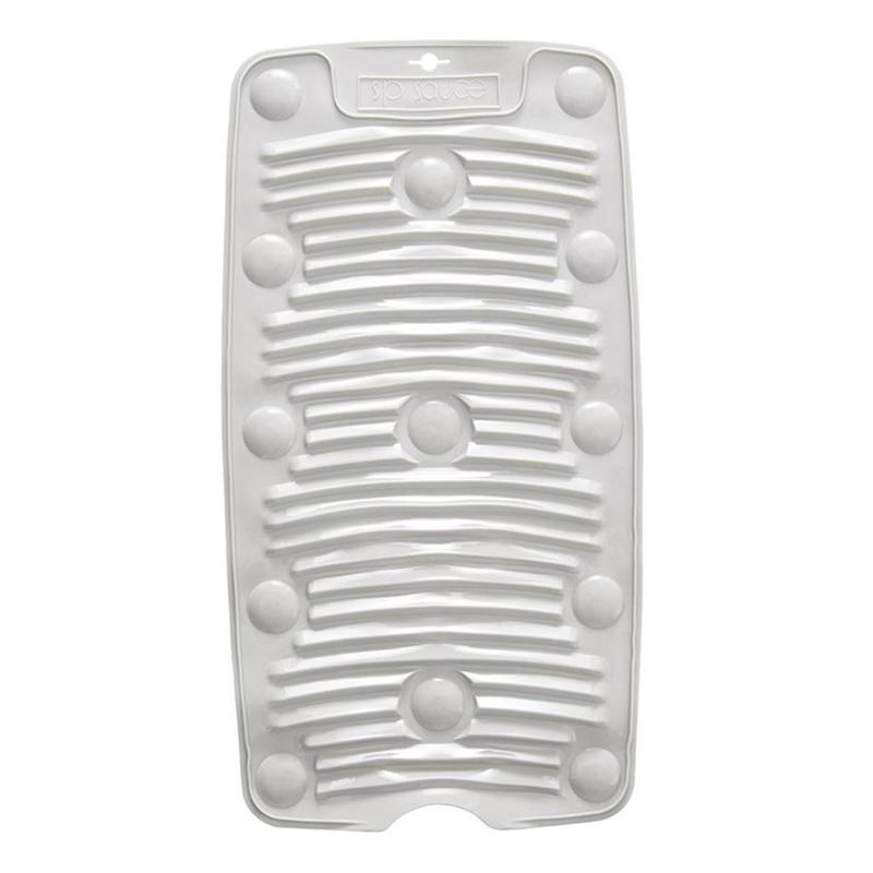 Portable Grey Silicone Washboard Laundry Tool Household Washboard Folding Laundry Washing Board Anti-slip Mat M2Z9: Default Title