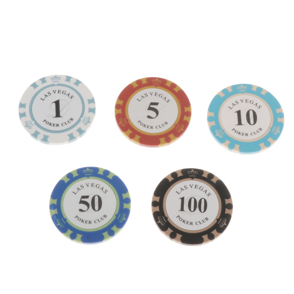 100 stück Kunststoff Poker Chips für freundlicher Spiel Spielen, Lernen Mathematik Zählen, Bingo Spiel