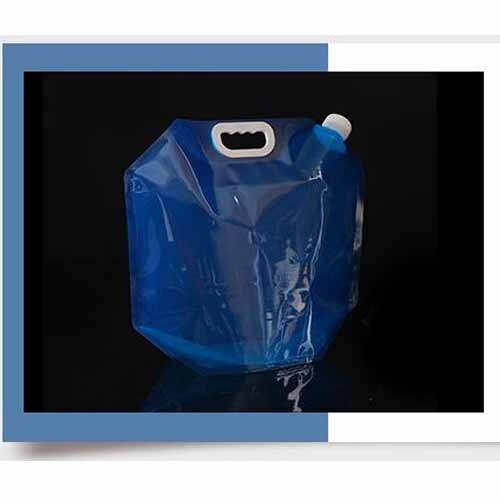 Folding Water Tank Container 5L Collapsible Water Container Car Water Carrier Folding Water Bag for Outdoor Camping Hiking: Blue